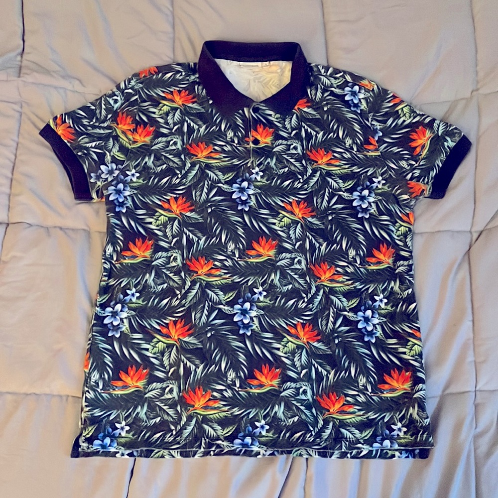 stylish J. Lindeberg Printed Polo XL